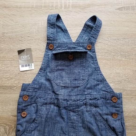 2011 nwt NEXT Direct 5-6 years boy girl chambray overalls - Picture 10 of 15
